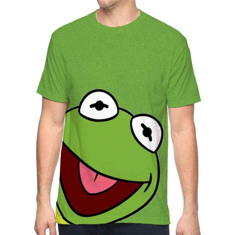 T-shirt | Kermit | Frog | Tops | Tees - Casual T-shirt Men Summer Hip Hop  Funny Cartoon - Aliexpress