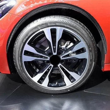 

4pcs Car Carbon Fiber Wheel Eyebrow Arched Fender Flared Protection Bar Trim 33cm Car Accessories