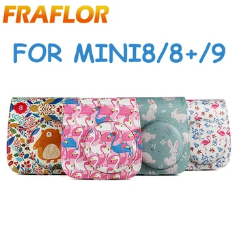

Flamingo Cute Animal Camera Shoulder Bag For Polaroid Fuji Fujifilm Instax Mini 8 8+ 9 PU Leather Camera Case Protect Case Pouch