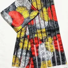 Органза ткань африканская ткань чистый шелк Ткань 2+ 5 ярдов органза лента шелк для платья Анкара африканская вощеная ткань принтом LJ-G1