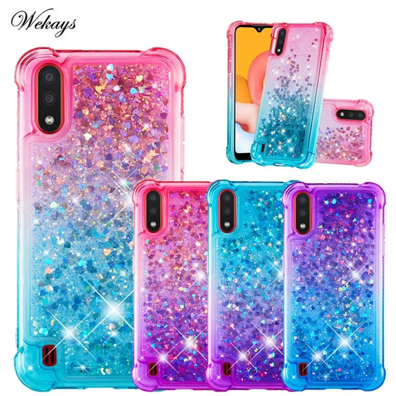 Чехол для телефона с зыбучим песком Samsung galaxy A01 A21 A81 A91 A51 A71 A50 A70 A10E A20E A10S Мягкий ТПУ