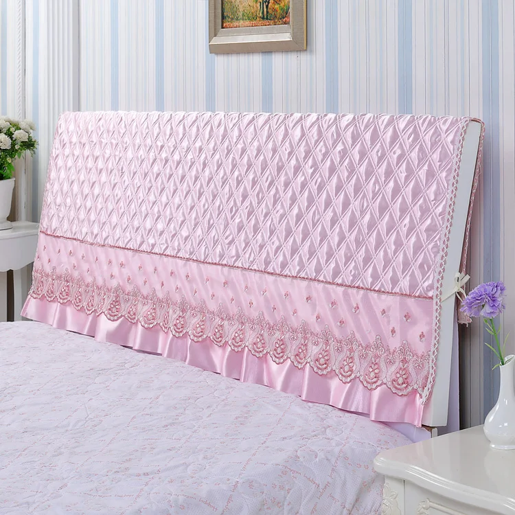 

Simple Quilted Soft Pack Bedside Cover Comfortable Removable and Washable Solid Wood Bed Cover Dust Cover Home Decoration