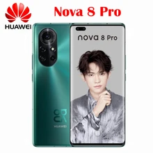 Original Official New Huawei Nova 8 Pro 5G Cell Phone Kirin985 6.72inch 120Hz Reflash Rate 4000Mah 65W Fast Charge 64MP Camera