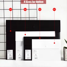 A3/A4/A5 Размеры папка-конверт PP Пластик, хранилище, сумочка, держатель Бумага Документ Органайзер для файлов, папок сумка с застежкой