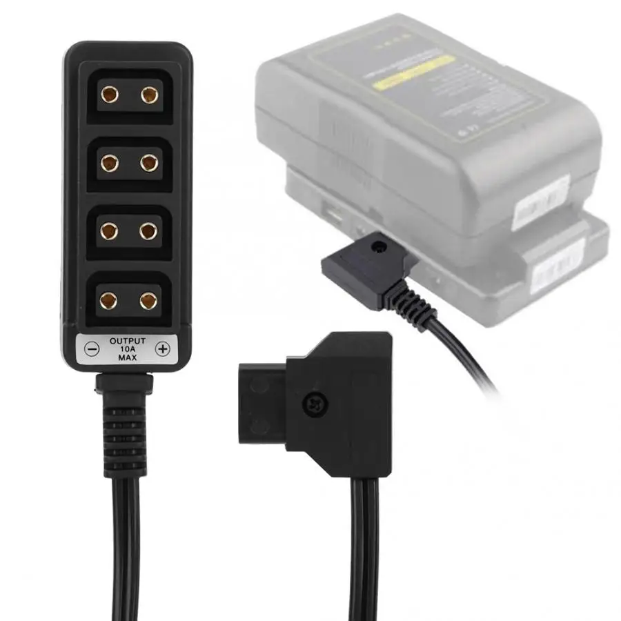 Комплекты для фотостудии, источник питания для камеры 1-4 D-Tap Splitter Cable Male Plug to 4 Female Socket Board foto studio