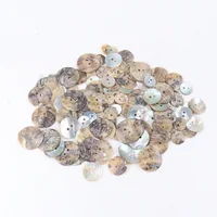 50PCS 20/18/15/12/10mm Natural Shell Sewing Buttons Color Japan Mother of Pearl MOP Round Shell 2 Hole Button Sewing Accessories 2
