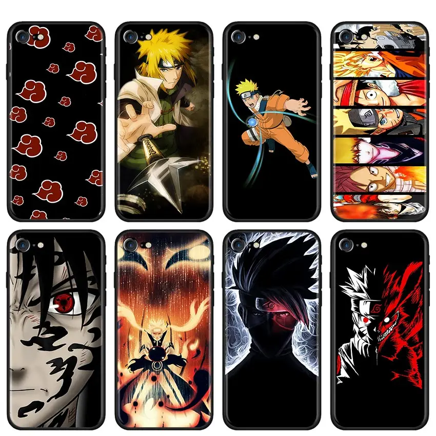 

Phone Case for iPhone 11 7 8 XR SE 2020 X XS MAX 11 Pro Max 5 5s 6 6s 7 8 Plus Soft Cover Naruto Sasuke Kakashi TPU Cases
