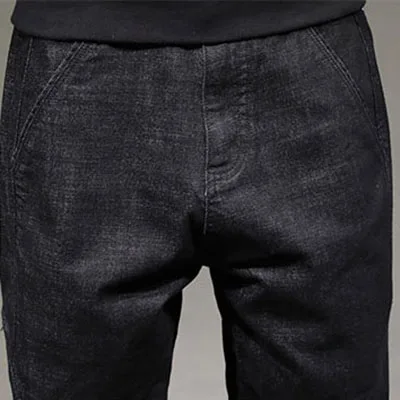 Mens Jeans Hip Hop Jeans Letter Streetwear Casual Men Pants Black Blue Clothes New Spring Autumn Loose Trousers Big Size