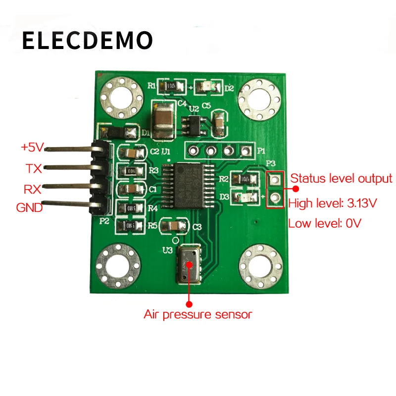 KW MS5611 Barometric Pressure Sensor Module Height Sensor Module High Precision Computer Direct Reading Serial Port 2