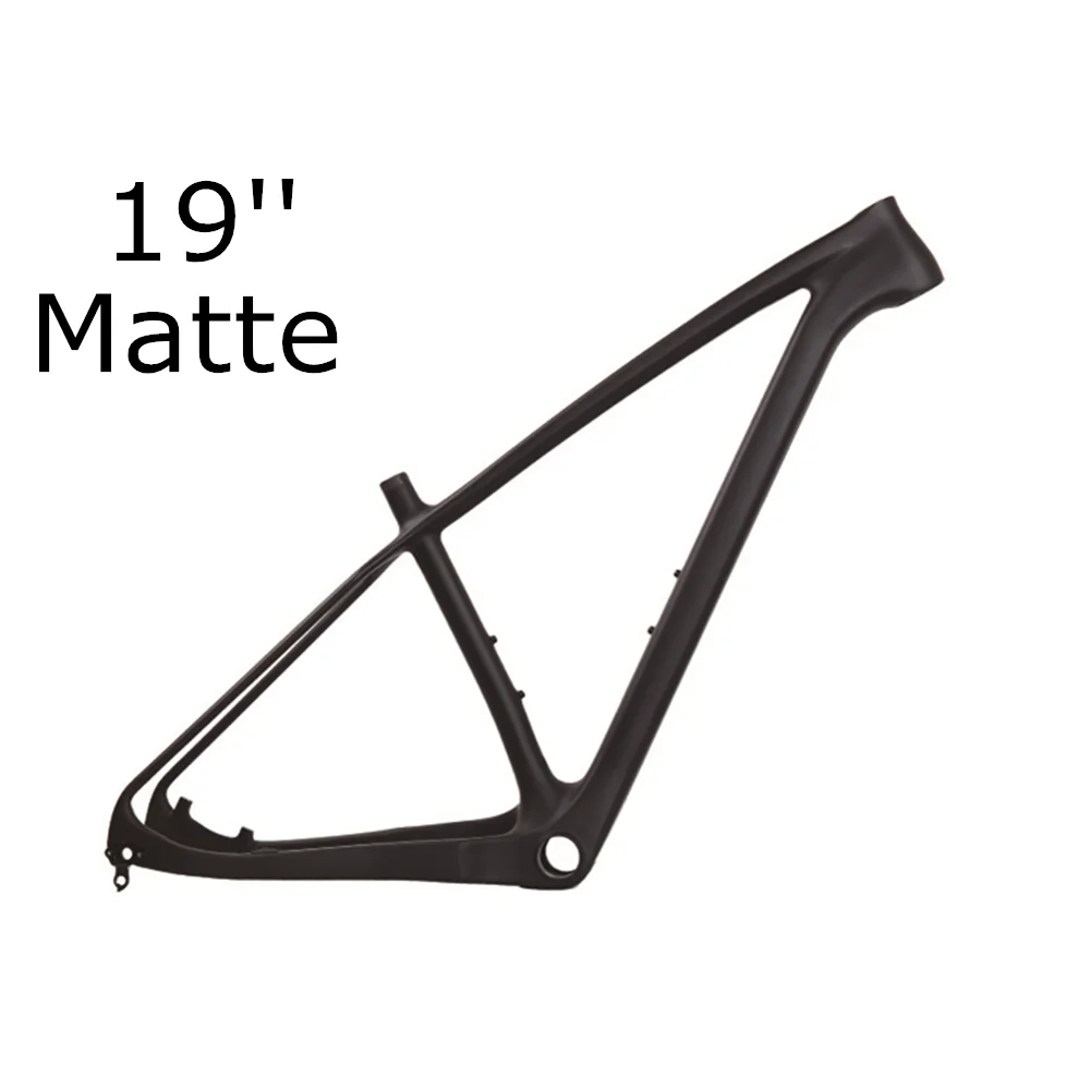 Карбоновая рама Mtb велосипед конический легкий горный-через ось 148X12 мм - Цвет: 19inch Matte