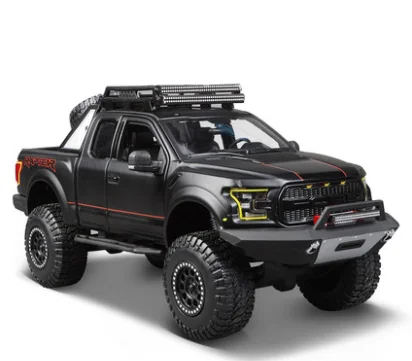 Maisto 1/24 Ford Raptor F150 пикап модель автомобиля - Цвет: Черный