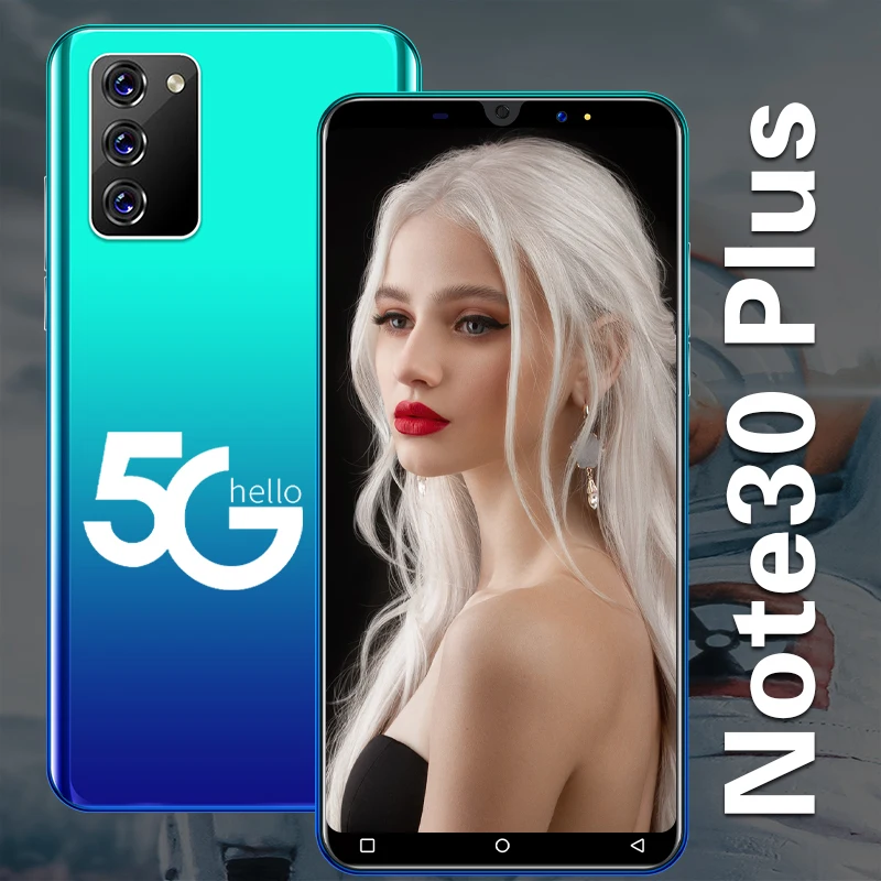 Global Version Note30 Plus 5.5 Inch 8+16MP Face Unlock 4800mAh Cheap Mobile Phone 4+64GB Smartphones Andriod9.1 Mobile Phones