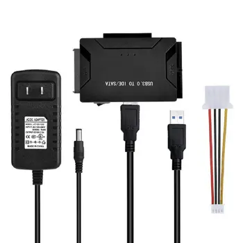 

SATA USB IDE Adapter Hard Disk SATA to USB3.0 Data Transfer Converter for 2.5/3.5" IDE SATA Hard Drive HDD SSD