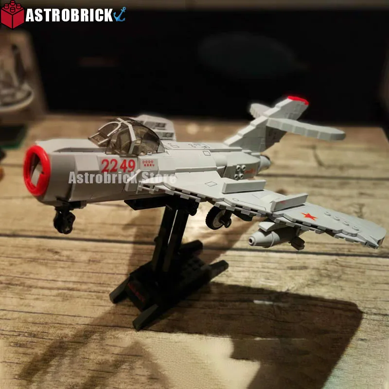 Militare Fighter Mig 15 Swat Aereo Building Block War-Plane 215 Tank Howitzer Brick War Aircraft Model Toy For Kid Gift
