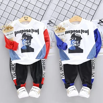 

EACHIN Baby Boys Set Toddler Boys Clothes Autumn Winter Kids Long Sleeve Print Blouse+Pant 2pcs Children Clothing Outfit Suit