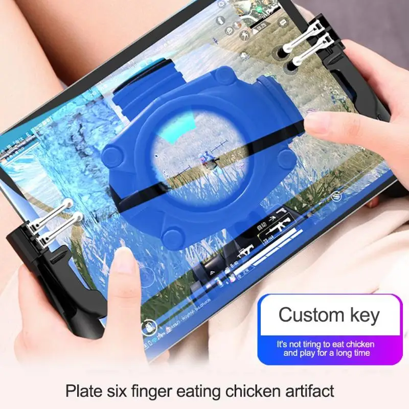 2 шт. H11 6 Finger Mobie контроллер для PUBG геймпад планшет триггер ручка портативная игровая ручка ручки для Ipad iPhone samsung