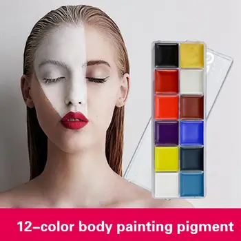 

8-color Body Paint Cream Palette Non-toxic Body Face Pigment Painting Primer Body Art Concealer Full Cover Blemish