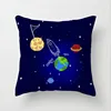 1pc Outer Space Cushion Cover Universe Sun Planet Spacecraft Polyester Throw Pillow Case Astronaut Rocket Decorative Pillowcases ► Photo 2/6