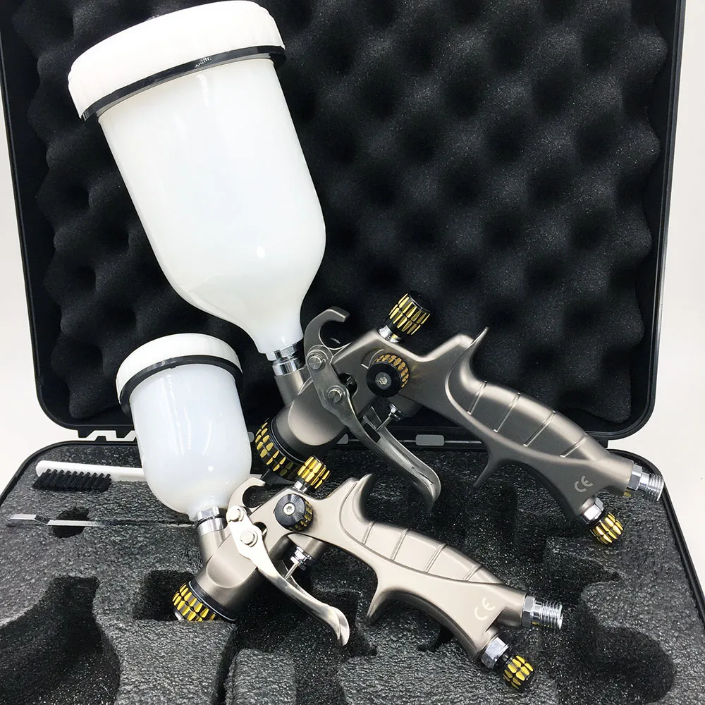 

Airbrush Spray Gun Set Mini Spray Paint Gun HVLP Nozzle 0.5/0.8/1.0/1.3/1.4/1.7mm Spray Gun Kit