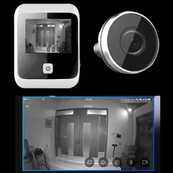 

3.0 inch 120 Degree Wide Angle Digital LCD Peephole Viewer Eye Doorbell Digital HD Eye Video Recorder 1MP Camera Recorder