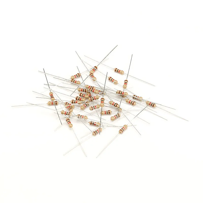 1000pcs 1/4W Carbon Film Resistor 5% 1R-10M
