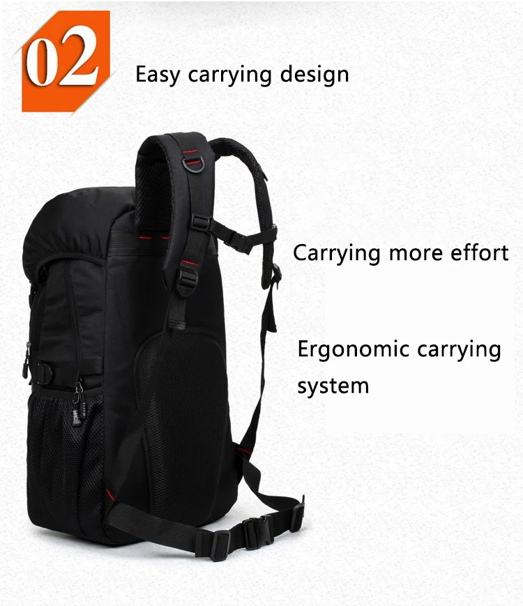 Водонепроницаемый Чехол, рюкзак для багажа, нейлон, повседневный Большой Вместительный мужской рюкзак для путешествий, женский рюкзак для альпинизма, черный
