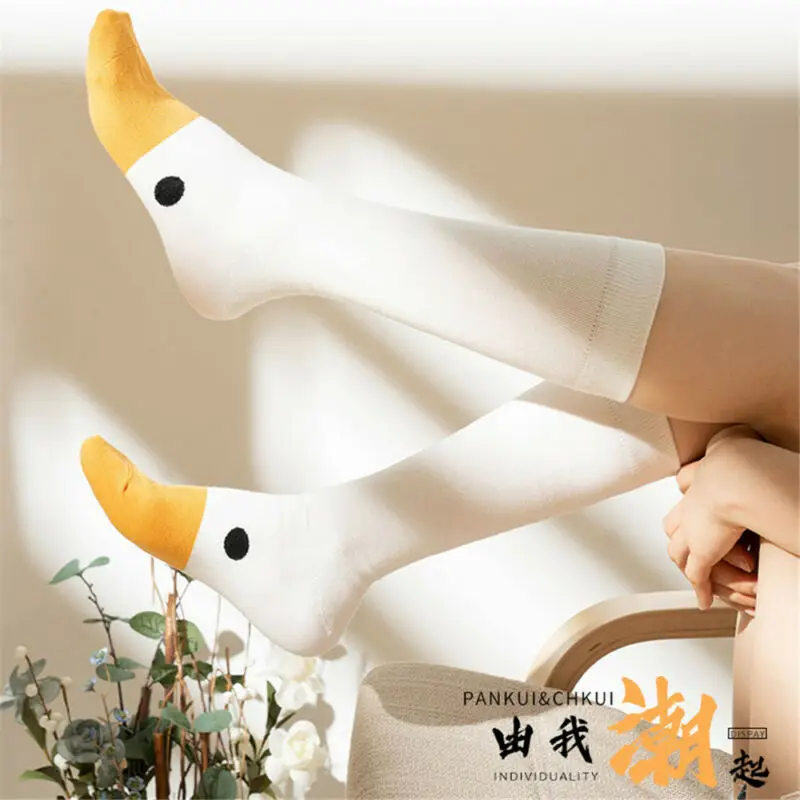 Женские носки Рождественские теплые Творческие с гусиной головой милые