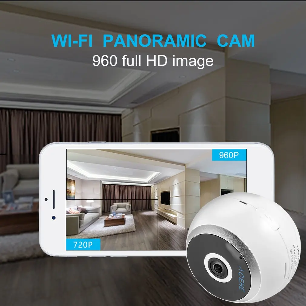 

HD 960P WIFI Ip Camera HD Night Vision Mini Wireless Security Camera Panoramic Video Recorder Monitoring Surveillance Camera
