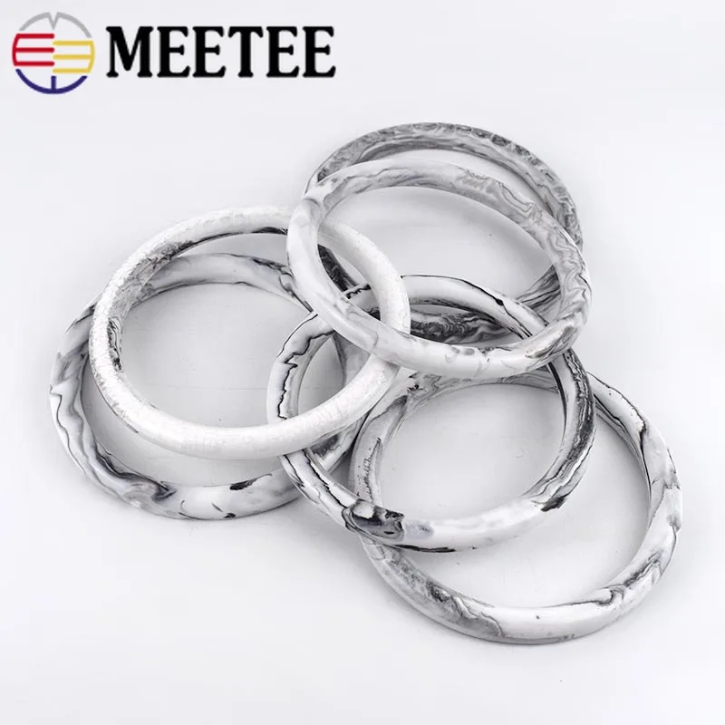 Meetee 4/10 шт. ID98mm смолы ручки застежки сумки каркас рекламный выдвижной ручной-хомут с круглым воротником для мальчиков и девочек крючок Вешалка зажима застежка Leathercrft аксессуар BF457