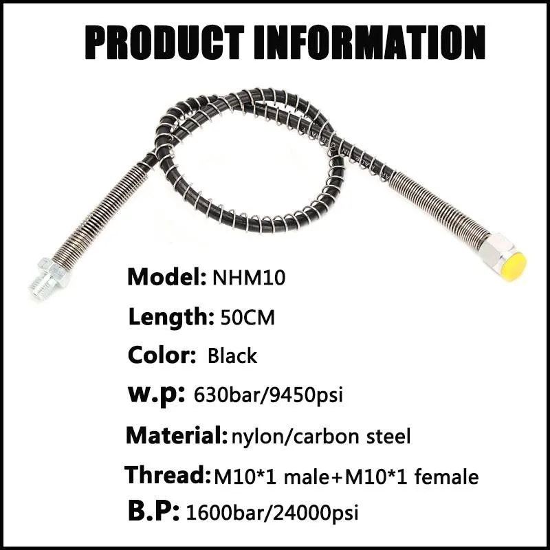 PCP Пневматика насос высокого давления шланг нейлон воздушная заправка 50 см с