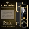 Luxury V10 Phone with Metal Leather Body Dual Card Slot Invisible Keyboard FM Radio And Camera - Premium Unisex Design 3