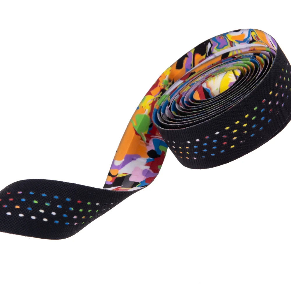Цветная дорожная велосипедная руля лента EVA PU лента для ручек велосипедный пояс противоскользящие накладки на руль обмотка демпфирующая Антивибрационная обмоточная лента