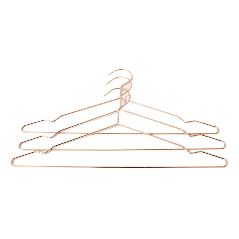 

Metal Strong Clothes Coat Dress Hangers Pack of 10 Chromium-Plated Non-Slip Space Saving, 42 cm