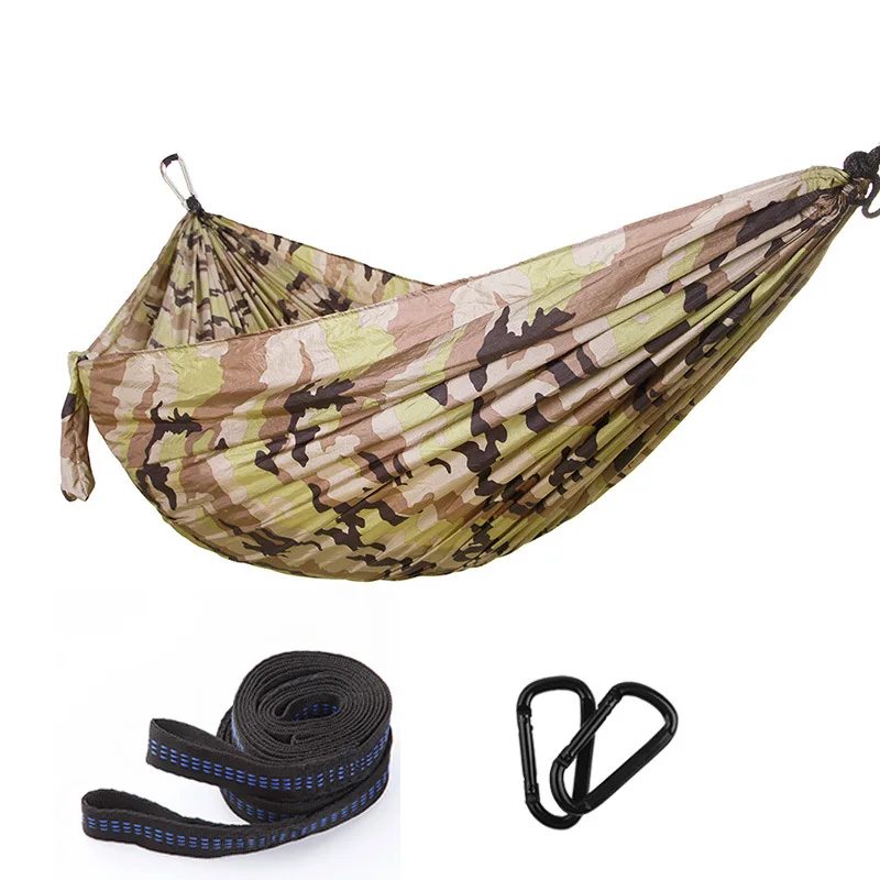 

Customizable Every Printed Hammock Outdoor Nylon Parachute Cloth Hammock Single Person Double Hammock