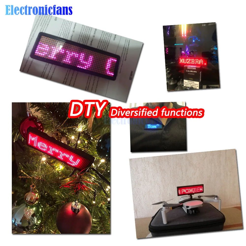 LED Digital Tube Display 4-Speed Adjustable Programmable