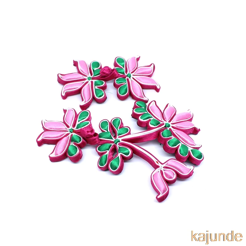 1 piece Handmade pink greenish Chinese Buttons Knot Buttons Handmade