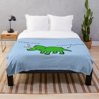 

Triceratops Tricerabottom Blanket Wool Flannel Plush Blanket Bedspread For office Sherpa Blanket Couch Quilt Cover Travel