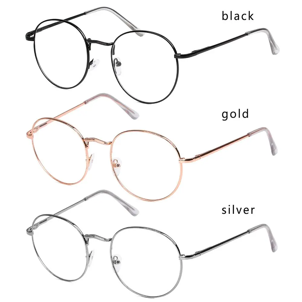 Chic Unisex Vintage Metal Round Eyeglass Frames