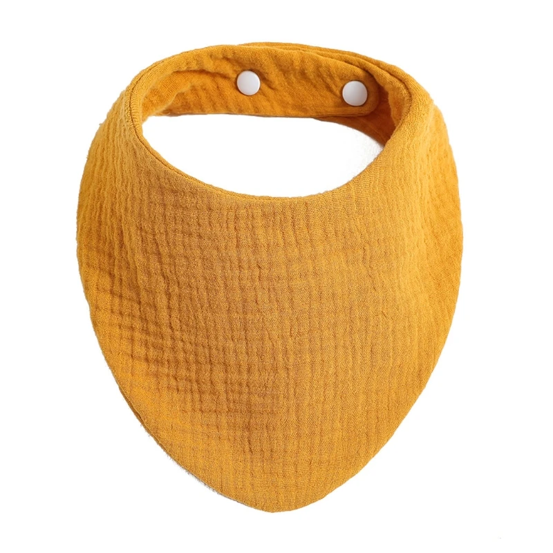 Baby Bibs Cotton Muslin Scarf Burp with Snap Triangle Gauze Water Absorb Bandana | Детская одежда и обувь