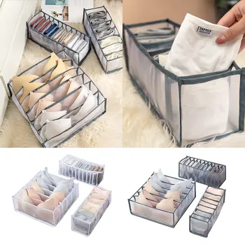 

Underwear Storage Box with Compartments Socks Bra Underpants Organizer Drawers Divider Box Storage Box Cabinet Drawer Divider