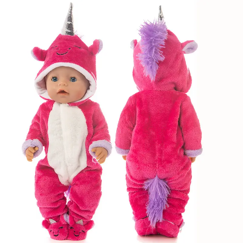 Suit+Shoes Dolls Outfit For 17 inch 43cm Baby Doll Cute Jumpers Rompers Doll Clothes 2