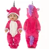 Suit+Shoes Dolls Outfit For 17 inch 43cm Baby Doll Cute Jumpers Rompers Doll Clothes 2