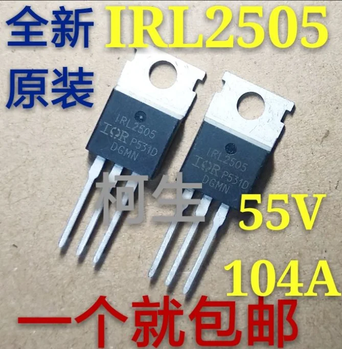 Mxy 10pcs/lot Irl2505pbf 55v 104a To-220 Irl2505 To220 New Mos Fet ...