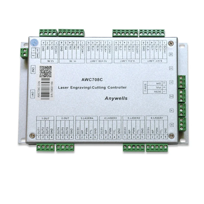 Anywells Co2 лазерный контроллер AWC708C