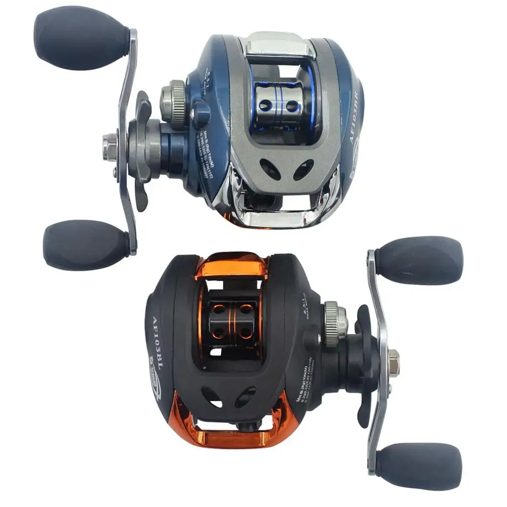 

New Water Drop Wheel Metal Baitcasting Fishing Reel 10+1 Bearing Left / Right Hand Rubber Handle