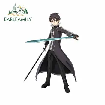 

EARLFAMILY 13cm x 9.1cm for Sword Art Online Personality Creative VAN Car Stickers Fashion Occlusion Scratch Anime Trunk Decal
