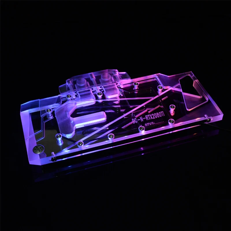 Best Price Syscooling IGAME RTX 2070 UTLA OC Coverage GPU Water Block For IGAME RTX2080 ADVANCED Super Graphics Card Heatsink