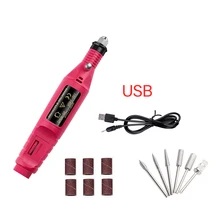  20000RPM Mini Electric Nail Drill Machine Manicure Pedicure Set Nail Drill File Gel Remover Polishing Tools Strong Nail Equipmen 
