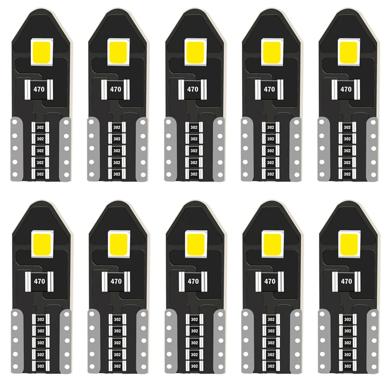 W5W 194 T10 3528 2SMD LED Car bulb 6000K White Wedge License Plate Lamp Dome Light Luggage Compartment Lights DC12V | Автомобили и