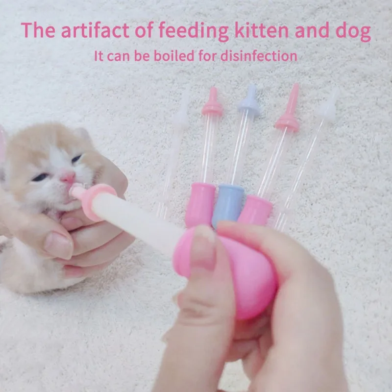 Dog Water Bottle Puppy Kitten Feeding Bottle Set Pet Dog Cat Bady Nursing Water Milk Feeder Newborn